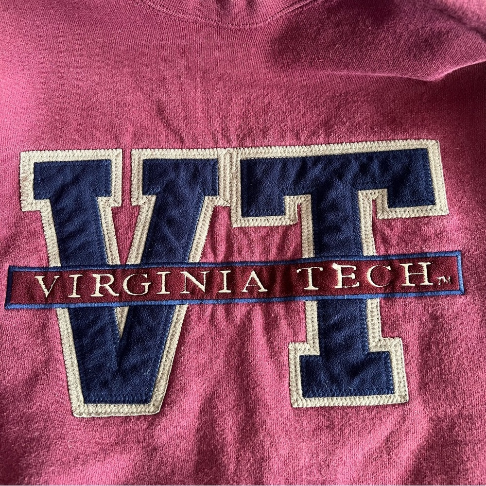 Vintage Virginia Tech Sweatshirt Grandfather Dad Style Grandpa  Small - Picture 3 of 4